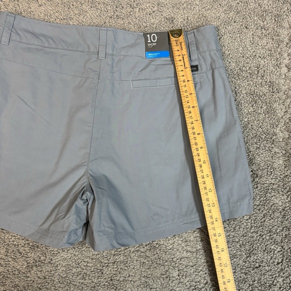 NWT Columbia‎ Women Size 10 Washed Out Gray 4" Inseam 32" Waist Flat Front $40 - Picture 8 of 11